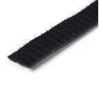 StarTech.com 7,6m Bulk Rol Klittenband - Op Maat te Knippen Herbruikbare Kabelbinders - Industriële Klitband Tape - Zelfklevende Klittenband Tyrap Strips - Zwart
