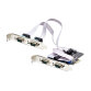 StarTech.com Carte Série PCI Express à 4 Ports - Adaptateur/Carte PCIe à 4 Ports vers RS232/RS422/RS485 (DB9), Support Bas-Profil Inclus, UART 16C1050, Windows/Linux, Conformité TAA - Protection ESD de niveau 4