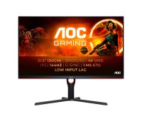 AOC G3 U32G3X/BK Monitor PC 80 cm (31.5") 3840 x 2160 Pixel 4K Ultra HD LED Nero, Rosso