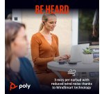 HP Poly Voyager Free 60+ UC Carbon Black Earbuds +BT700 USB-C Adapter +Touchscreen Charge Case