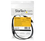 StarTech.com 1m USB-A naar USB-C Laadkabel, Robuuste Fast Charge & Sync Kabel, 3A, USB 2.0, TPE Mantel en Aramidevezels - Zwarte USB Oplaadkabel