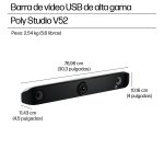 HP Poly Barra de vídeo USB Poly Studio V52