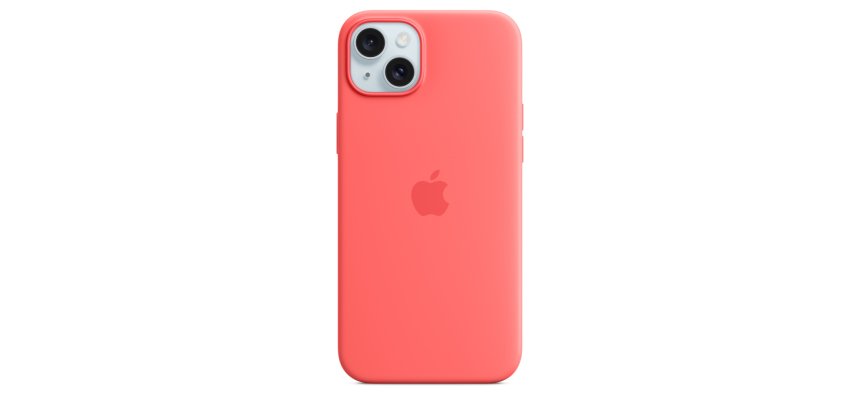 Apple iPhone 15 Plus Silicone Case with MagSafe - Guava