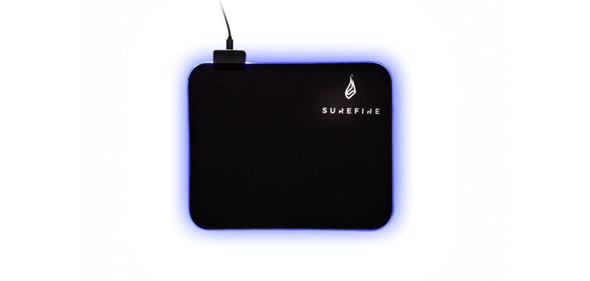 SureFire Silent Flight RGB-320 Tapis de souris de jeu Noir