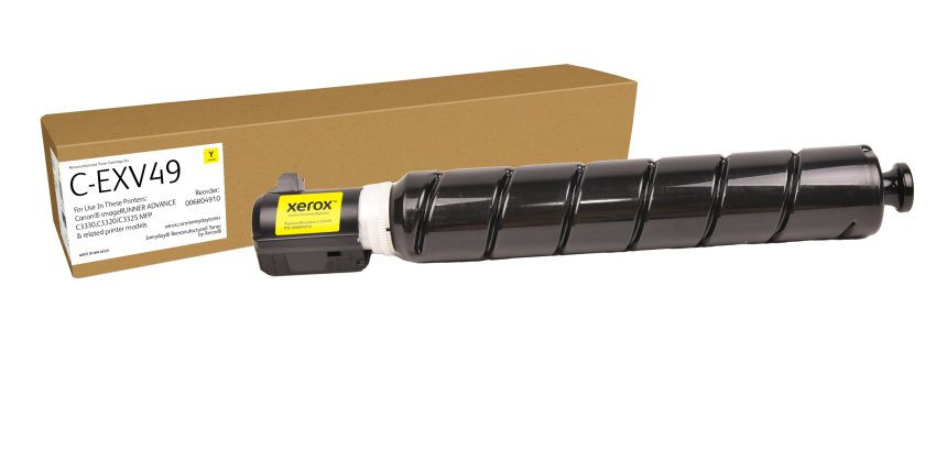 Everyday™ Yellow Remanufactured Toner by Xerox compatible with Canon C-EXV49 (8527B002), Standard capacity