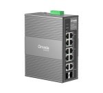 TP-Link Omada IES210GPP commutateur réseau Géré Gigabit Ethernet (10/100/1000) Connexion Ethernet, supportant l'alimentation via ce port (PoE) Rail DIN Gris
