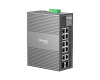 TP-Link Omada IES210GPP commutateur réseau Géré Gigabit Ethernet (10/100/1000) Connexion Ethernet, supportant l'alimentation via ce port (PoE) Rail DIN Gris