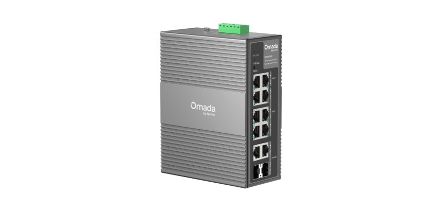 TP-Link Omada IES210GPP commutateur réseau Géré Gigabit Ethernet (10/100/1000) Connexion Ethernet, supportant l'alimentation via ce port (PoE) Rail DIN Gris