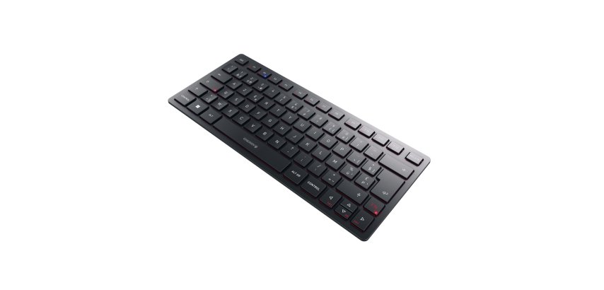 CHERRY KW 9200 MINI teclado USB + RF Wireless + Bluetooth AZERTY en Belga Negro
