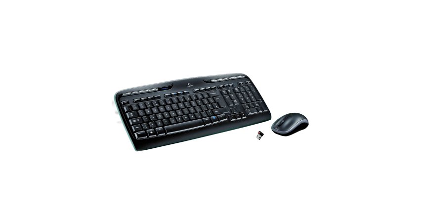 Logitech MK330 teclado Ratón incluido Oficina USB QWERTY Español Negro, Gris