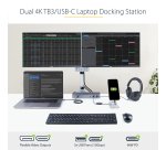 StarTech.com USB C Docking Station for Macbook Pro/Air-M1/M2/M3/M4, Thunderbolt Compatible, HDMI/DisplayPort, Dual 4K 60Hz/Single 8K, USB Type-C Laptop Dock, 96W Power Delivery, USB 10Gbps