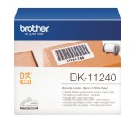Brother DK-11240 - Rouleau d'étiquettes original – Noir sur blanc, 102 x 51 mm