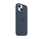 Apple Silikonhülle mit MagSafe für iPhone 15 - Sturmblau