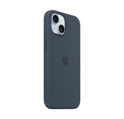 Apple iPhone 15 Silicone Case with MagSafe - Storm Blue