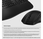 HP 680 Comfort Dual-Mode Keyboard and Mouse Combo clavier Souris incluse Maison RF sans fil + Bluetooth AZERTY Belge Noir