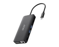 Acer USB Type-C Dongle 12-in-1 Black Avec fil USB 3.2 Gen 1 (3.1 Gen 1) Type-C Noir
