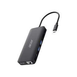 Acer USB Type-C Dongle 12-in-1 Black Avec fil USB 3.2 Gen 1 (3.1 Gen 1) Type-C Noir