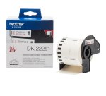 Brother DK-22251 label-making tape Black and red on white