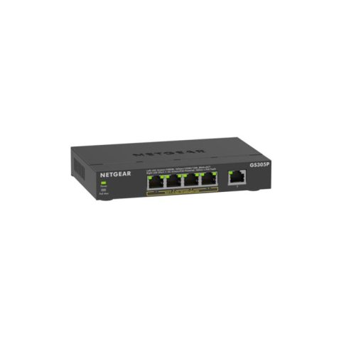 NETGEAR GS305Pv3 Non-géré Gigabit Ethernet (10/100/1000) Connexion Ethernet, supportant l'alimentation via ce port (PoE) Noir