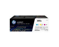 HP Confezione da 3 cartucce originali di toner ciano/magenta/giallo LaserJet 305A