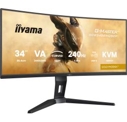 iiyama G-MASTER GCB3486WQSCP-B1 écran plat de PC 86,4 cm (34") 3440 x 1440 pixels UltraWide Quad HD Noir