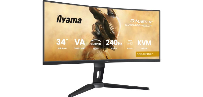 iiyama G-MASTER GCB3486WQSCP-B1 flat PC screen 86.4 cm (34") 3440 x 1440 pixels UltraWide Quad HD Black