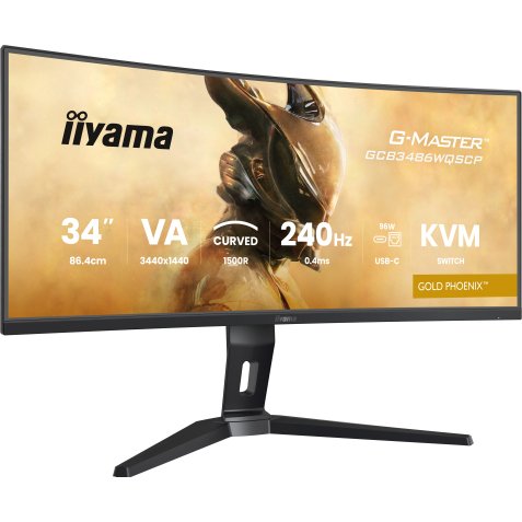 iiyama G-MASTER GCB3486WQSCP-B1 écran plat de PC 86,4 cm (34") 1440 x 3440 pixels 4K Ultra HD Noir