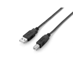 Equip 128864 Cable USB 2.0 de tipo A a tipo B, 2,0 m, negro