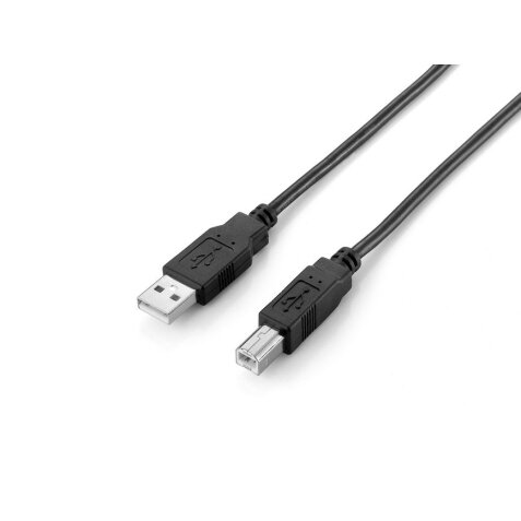 Equip 128864 Cable USB 2.0 de tipo A a tipo B, 2,0 m, negro