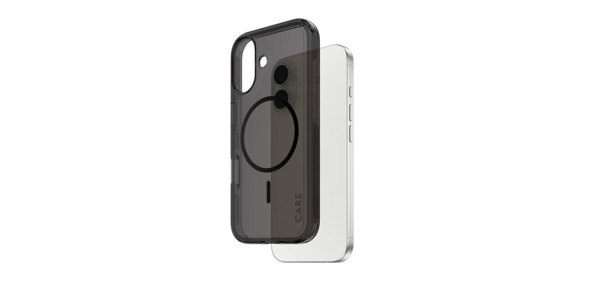PanzerGlass CARE™ by ® Smokey Case w. Black MagSafe iPhone 17 protective case for mobile phones Black Cover