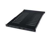 StarTech.com Étagère Réglable et Ventilée pour Montage en Rack Serveur 1U - 80 kg - Profondeur de Montage Réglable de 49,5 à 96,5cm Plateau Universel pour rack d'équipement AV/réseau 19" - Profondeur 69,8 cm