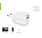 Conceptronic 2-Port 20W GaN USB PD Charger, USB-C x 1, USB-A x 1, QC 3.0, PPS
