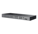 TP-Link Omada ES220GMP commutateur réseau Géré L2 Gigabit Ethernet (10/100/1000) Connexion Ethernet, supportant l'alimentation via ce port (PoE) Noir