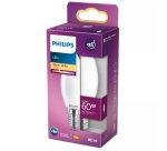 Philips Lampadina candela smerigliata a filamento 60 W B35 E14