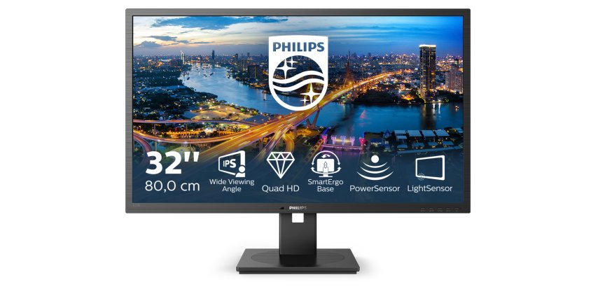 Philips B Line 325B1L/00 computer monitor 80 cm (31.5") 2560 x 1440 pixels 2K Ultra HD LCD Black
