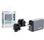 Verbatim GNC-240 GaN Charger 240W with 1 x USB-C 140W /1 x USB-C 100W / 1 x USB-C 65W / 1 x USB-A QC 3.0 (EU/UK/US)