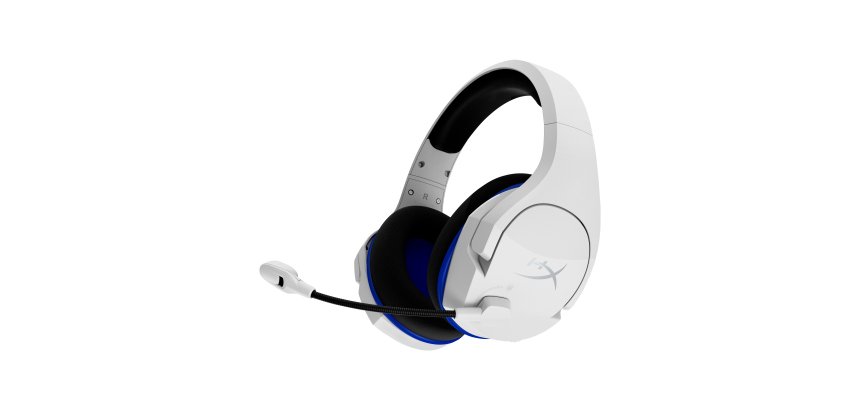 HyperX Cloud Stinger Core - Wireless Gaming Headset (White-Blue) - PS5-PS4