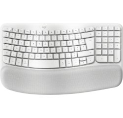 Logitech Wave Keys for Mac clavier maison/bureau Bluetooth AZERTY Français Blanc