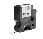 DYMO Rhino Industrial Flexible Nylon Labels | 19 mm x 3.5 m | Black Print on White | Self-Adhesive | for Rhino & LabelManager Label Makers