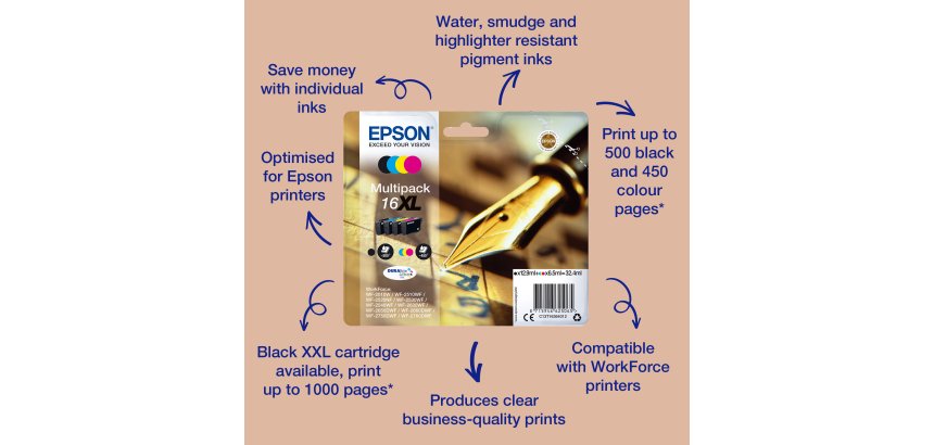 Epson Pen and crossword Singlepack Black 16 DURABrite Ultra Ink