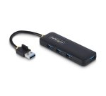 StarTech.com Hub USB-A 4 Ports, 5Gbps, Alimenté par Bus, Mini Hub USB de Voyage, Splitter USB 3.0 Multiport, Hub USB Portable, Protection Contre les Surintensités (OCP)