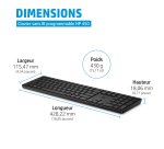 HP 450 WL BLK PROGRAMMABLE KBD clavier FR sans fil +USB Noir