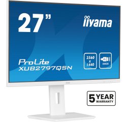 iiyama G-MASTER XUB2797QSN-W2 écran plat de PC 68,6 cm (27") 2560 x 1440 pixels Quad HD LED Blanc