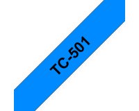 Brother TC-501 cinta para impresora de etiquetas Negro sobre azul