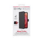 Celly Wallymag mobile phone case 15.5 cm (6.1") Wallet case Black