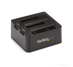 StarTech.com Dock pour Disques Durs USB 3.2 à SATA à 2 Baies, Station d'Accueil pour Disques Durs USB 10 Gbps, Dock pour HDD/SSD externes 2,5/3,5" SATA I/II/III, Baie pour Disque Dur Remplaçable à Chaud