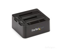 StarTech.com Dock pour Disques Durs USB 3.2 à SATA à 2 Baies, Station d'Accueil pour Disques Durs USB 10 Gbps, Dock pour HDD/SSD externes 2,5/3,5" SATA I/II/III, Baie pour Disque Dur Remplaçable à Chaud