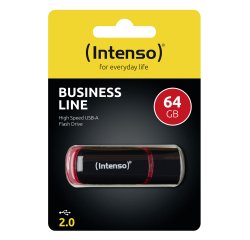 Intenso 64GB USB2.0 unità flash USB USB tipo A 2.0 Nero, Rosso