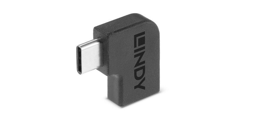 Cambiador de género para cable USB 3.2 Type C Negro Lindy 41894