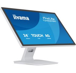 iiyama ProLite T2452MSC-W1AG écran plat de PC 60,5 cm (23.8") 1920 x 1080 pixels Full HD LED Écran tactile Blanc